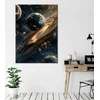 Wallity Dekorativna slika na platnu, 50x70cm, Zlatne boje
