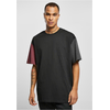 Organic Oversized Colorblock T-Shirt Black