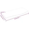 Vidaxl Stenska polica temno rjava 60x30x2 cm trdna hrastovina
