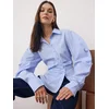 Trendyol Bluza svetlo modra / bela