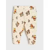 Sinsay - Pantalone sa flis postavom iznutra sa božićnim motivom Winnie the Pooh - krem