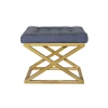 Atelier del Sofa Tabure 50x42x40cm, Zlatno-Plavo