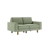 ATELIER DEL SOFA 2-Seat Sofa Sparrow 2 Sea Green Walnut
