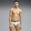 Mens Pumas Briefs 2 pack, White, Size 3, Clothing