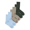 JACK & JONES Nogavice JACNOLAN  svetlo modra / temno siva / jelka / bela