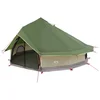 Tipi šator s krovom Zelena 700 x 700 x 395 cm Poliester i čelik
