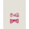 Monsoon Children Set šnala za kosu za devojčice Sequin Velvet, 2 komada, Roze