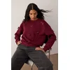 Trendyol Milla ženski duks Twoaw26Sw00240, burgundac-bordo