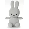 Bon Ton Toys Miffy ECO Corduroy zajček mehka igrača, 23 cm, svetlo siva (880)