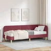 Kutni okvir kreveta Vinska crvena 80 x 200 cm tkanina
