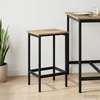 vidaXL Barski stol Artisan hrast 40 x 32 x 74 cm Inženirski les