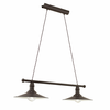 Eglo 49457 - Luster na sajli STOCKBURY 2xE27/60W/230V