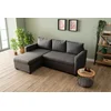 ATELIER DEL SOFA Ugaona sofa-krevet Kado Dark Grey