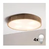 Brilagi - LED plafonsko svetlo CARVALHO MODERN 4xE27/60W/230V hrast prečnik 57,5 cm