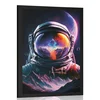 Plakat portret astronavta - 30x45 silver
