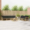 Set vanjskih sofa s jastukom 7 pcs Bijela i antracit