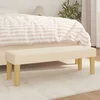 Klupa krem 100x30x30 cm od tkanine