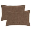 vidaXL Prevleka za blazino 2 kos HOUTEN Svetlo rjava 30 x 50 cm