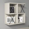 Hanah Home Zidna polica Extra, 60x60x24 cm, Krem