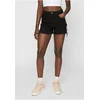 Womens High Waisted Denim Shorts Black Washed