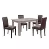 Leon 4+1 jedilni set york hrast-rjava