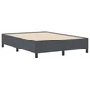 Krevet s opruga kutije Tamnosiva 160 x 200 cm Kordura tekstil