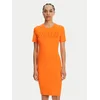 Versace Jeans Couture Vsakodnevna obleka 78HAOS04 Oranžna Slim Fit