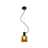 Klausen 111050 - Luster na lanku FIRE 1xE27/9W/230V smeđa/crna