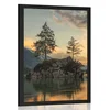 Plakat gorska pokrajina pri jezeru - 40x60 no frame