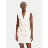 Elisabetta Franchi Srajčna obleka AB85352E2 360 Bela Regular Fit