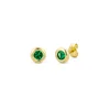 DIAMANT LETERNEL Uhani Ohrringe aus 375 Gelbgold mit Smaragd zlata