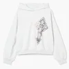 Cropp - Pulover s kapuco in potiskom - light grey