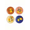 &k amsterdam  Komplet krožnikov  Lemon Full Colour 16 cm 4-pack
