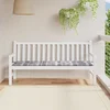 Jastuk za vrtnu klupu sivi karirani 180x50x4 cm tkanina Oxford