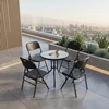Alberg Urban Garden set – 4 sklopive stolice i stakleni sto Lunaris