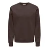 Only & Sons Majica ONSCERES temno rjava