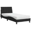 Krevet s madracem Hanko crni 80 x 200 cm baršunasti