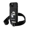 Karl Lagerfeld Karl Lagerfeld Crosssbody NFT Saffiano Karl & Choupette - etui za iPhone 14 (črno)