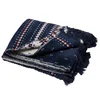 Odeja Vienna 150 x 200 cm, norwegian bordure - modra
