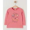 VIA GIRLS Majica za devojčice Cute Meow, Roze
