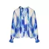 Morgan Bluza 261-CBORA.F  modra / svetlo modra / bela