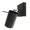 Sollux SL.1049 - Zidna reflektorska lampa RING 1xGU10/10W/230V crna