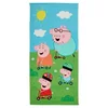 Otroška plažna brisača PEPPA PIG 70x140 cm barvna, 100% bombažni velur
