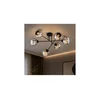 Brilagi - Plafonski luster DIOR 6xE27/60W/230V crna/zadimljeno-siva