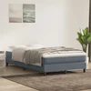 Box Spring krevet bez madracem tamno sivi 120x220 cm baršun