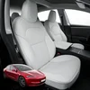 Bele Prevleke iz Pravega Usnja za Tesla model 3 Highland/Y Juniper