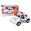 slomart Policijsko avto retro, 1:38, na vleko, luči, zvoki (bela)