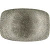 CHURCHILL Raku Quartz Black plitev krožnik, pravokoten, dolžina: 300 mm (12 kos)