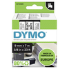 Originalni trak za tiskanje etiket Dymo, Dymo, 40913, S0720680, črn tisk/bela podlaga, 7 m, 9 mm, D1