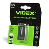 shumee 1 kos. Zmogljiva alkalna baterija Videx 9V 6LR61 9V 600 mAh